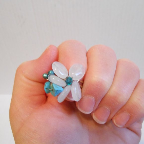 Pier 1 Flower Rings - Picture 2 of 7